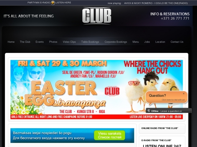 The Club naktsklubs, 